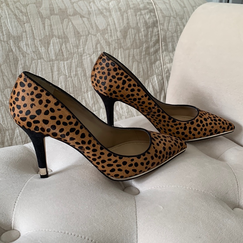 Lord & Taylor calf hair leather shoes
